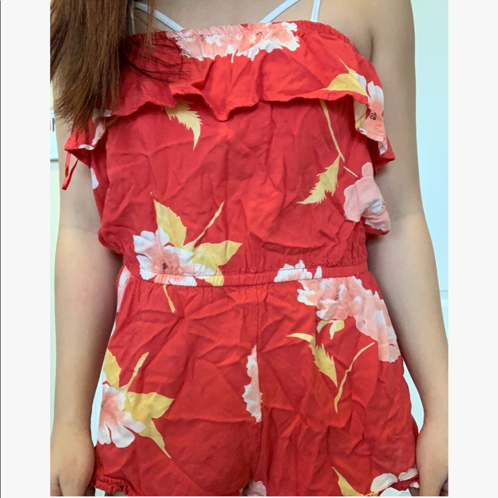 Hot pink romper